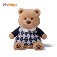 McHugs Classic Teddy Bear Argyle Sweater Raffles Bear Ultra Soft Plush Toy for Cuddles and Comfort
