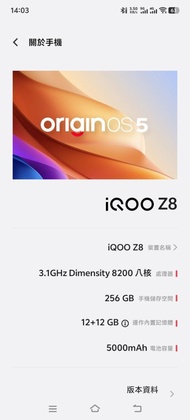 Iqoo Z8 12+256G