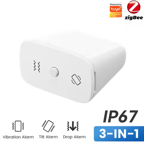 Drop Detector IP67 Waterproof and Motion Shock Alarm Adjustable Sensitivity for Home Office Garage &