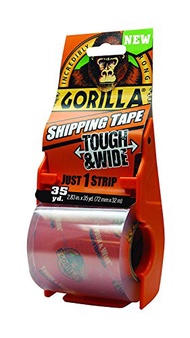 【中古】【未使用・未開封品】Gorilla 接着剤 6020001 20ヤードGorilla 梱包用テープ 2.83 in x 35 yd クリア TV205983 1