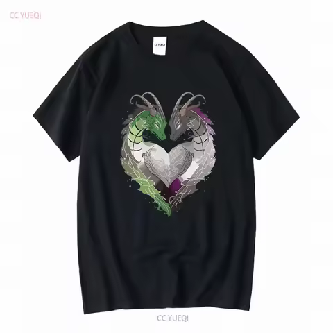 Aroace Pride T Shirt Aromantic Asexual Flag Aro Ace LGBT Gay Dragon long or short sleeves vintage Wa