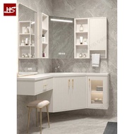 HS Bathroom Cabinet Corner Oak Irregular Painted Bathroom Cabinet Washbasin Rock Board Triangular Mi