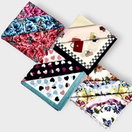 6Pcs/12 Pcs Cotton Lady And Man Handkerchief Panyo Floral Style Print