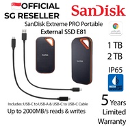 SanDisk Extreme PRO Portable External SSD E81 [1TB/2TB]