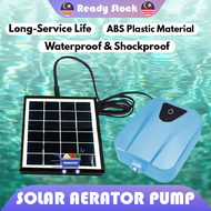 Oksigen akuarium Aquarium air pump oxygen solar power pond aerator Pam oksigen kolam ikan solar AC D