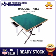KM Furniture Gallery 3V Square Foldable Mahjung Table - 3 X 3 Feet (*Free Installation*)