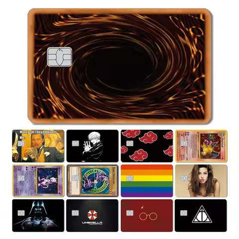 Pretty Women Charizard Rainbow Game Funny Anime Thin Credit Card Debit Bank Metro Card Film Sticker 