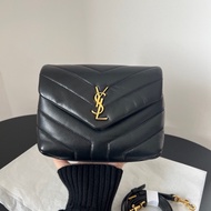 YSL 聖羅蘭Loulou toy 黑金 方胖子