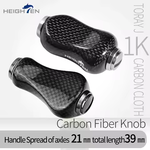 HEIGHTEN Carbon Knob Ultra Lightweight Knob Compatible with Shimano Stradic Vanquish Daiwa Certate F