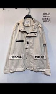 chanel銀色工人衫牛仔款男女裝款外套上衣