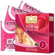 [Ready Stock] Sixth Sense Smooth Condom 3 Piece Set 6 Sense WJG
