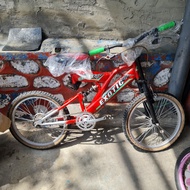 Sepeda Bmx 20 Pasific Exotic Merah Skok Peer Per Ban Pipa Bekas Rusak
