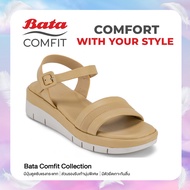 Bata บาจา Comfit รองเท้าเพื่อสุขภาพแบบรัดส้น สำหรับผู้หญิง รุ่น FANTASY สีคาเมล 6013139 สีกรมท่า 601