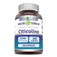 Amazing Formulas Citicoline 250 Mg | Capsules Supplement | Non-GMO | Gluten Free | Made in USA (240