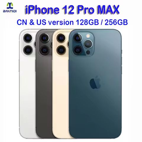 Original iPhone 12 Pro Max 5G Mobile Cell Phone 6.7" ROM 128/256GB RAM 6GB Retina OLED A14 Face ID N