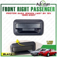 Door Outer Handle Proton Saga Iswara LMST 8V 12V 1985 - 2007 Front Rear Black Replacement Part