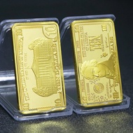แท่งทอง24K แท่งเหรียญทอง10ดอลลาร์สหรัฐสำหรับสะสม
