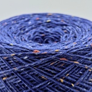 PUQOO Yarn | 50g High Quality Speckled Wool Yarn - Midnight Blue (#0701-001)