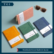 TGI - LINED MEMO NOTEBOOK 3 SIZES LEATHER COVER NOTEBOOK A7 A6 A5 SMALL NOTEBOOK MINI POCKET SIMPLE 