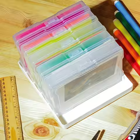 5/8PC Colorful Multifunctional Storage Box, Drawer Storage Box, Photo Storage Box Craft Supplies Sto