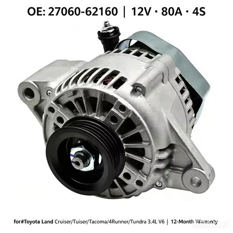 Alternator OE 27060-62160 12V 80A 5VZ-FE 3.4L V6 for Toyota 4Runner Hilux Surf Land Cruiser Prado 19