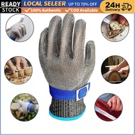 Gardening Stainless Steel Wire Metal Mesh Butcher Safety Work Glove Kitchen Cut Resistant Glove