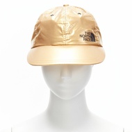 new SUPREME The North Face metallic gold black logo 6 panel cap