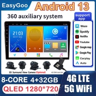 [4+32GB Voice Command]Android 13 Car Radio Multimedia Player GPS Navigation 4G LTE 8 Core 2 Din Android player