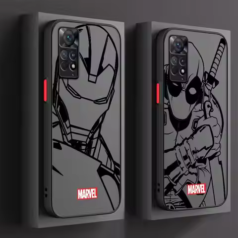Iron Man Spider Man Deadpool Phone Case for Xiaomi Redmi Note 11Pro 11T 14 10Pro 9 11S 9S 12 13 Pro 