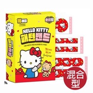 韓國 Hello Kitty 卡通 膠布 16塊 (混合型-黃色6405)(不同大小形狀) (平行進口貨品)此日期或之前使用：2028.11.30