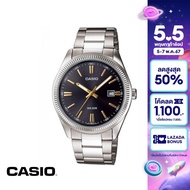 CASIO นาฬิกาข้อมือ CASIO รุ่น MTP-1302D-1A2VDF วัสดุสเตนเลสสตีล สีดำ