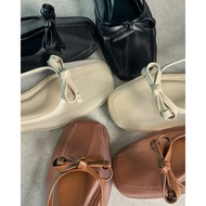 5.5 Beauty VOFSOULIERS - Alaia 2.0 Mesh Ballet Women's Ballerina Flat Shoes Black Ivory Elegant Prem