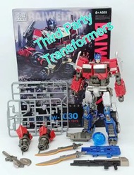 全新品 百微 TW-1030 變7 擎天柱 Optimus Prime 可動 機器人 合金 SS38 SS-38 外傳 大黃蜂 汽車金剛 機器人 博派 汽車人  電影版 反派 圈禁套鎖 機器人 變形玩