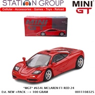 MINI GT 654L MCLAREN F1 RED 24 - DIECAST