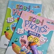 [READY STOCK] MH : Easy phonics english book 1 & 2 - bahan bantu mengajar bahasa Inggeris prasekolah