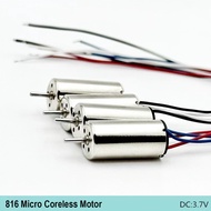 2PCS Micro 816 Coreless Motor 8*16mm DC3.7V 56000RPM High Speed Shaft 1mm Large Torque for DIY Model