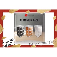 6-DOORS ALUMINIUM RACK / KITCHEN CABINET / STORAGE CABINET (3 COLORS) (FREE DELIVERY AND INSTALLATIO