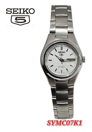 Seiko 5 SYMC07K1 Automatic 21 Jewels Ladies Stainless Steel Watch (Silver)