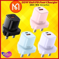 【1YrWarranty】Mcdodo 33W Fast Charging PD+QC Type-C+USB Ports Wall Charger Adapter Charger
