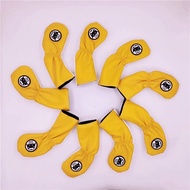 Akita Dog Golf Iron Headcover Embroidery PU Cute Animal Club Covers 4-9PAS 2 Colors Complete Set