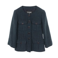 【二手】香奈兒 (Chanel)顏色軟呢外套 P44672V32815 海軍藍 其他外套 女款 二手 A