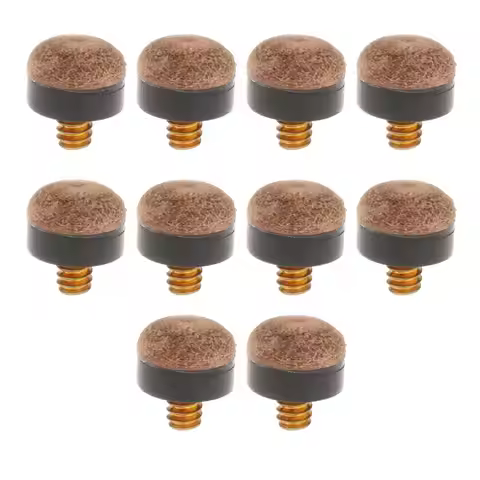 10 Pieces Billiard Pool Cue Tips Repair Hard Tips Durable Billiards Cue Tip