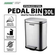 HARDEX Stainless Steel Pedal Bin - Square (30L) P-PEDAL-BIN-30S