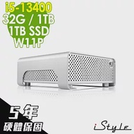 iStyle M1 迷你雙碟電腦 i5-13400/32G/1TSSD+1TBHDD/WIFI/W11P/5年保