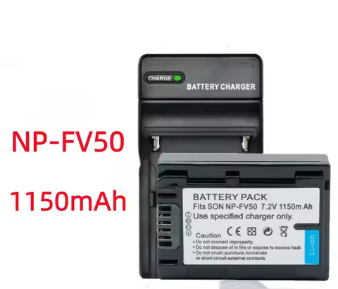 1150mAh NP-FV50 NP FV50 Camera Battery or Charger For Sony FV30 FH40 50 HDR-CX170 HDR-CX300 CX180 CX