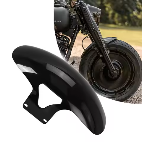 Motorcycle Gloss Black Front Fender Mudguards Cover For Harley Softail M8 Fatboy FLFBS FLFB 2018-202