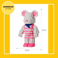 Lego Bearbrick 35cm Puzzle, Unique, Interesting Puzzle Toy, Increase Creativity, Thinking, Room Decor - No Box