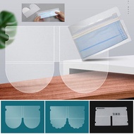 屯團百貨 - A款花邊 口罩收納套 便攜式摺疊口罩收納套 口罩夾 口罩收納夾 隨身攜帶可折疊透明環保防塵口罩暫存夾