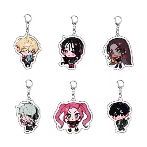 Alien Stage Anime Acrylic Keychain Luka Ivan Till Mizi Hyuna Sua Figures Cosplay Keyring Bag Pendant