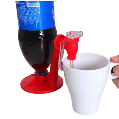 Soda Dispenser Bottle Novelty Saver Lemonade Coke Inverted Carbonated Beverage Upside Down Drinking 
